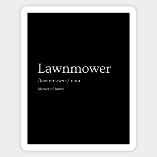 Lawnmower Definition Sticker